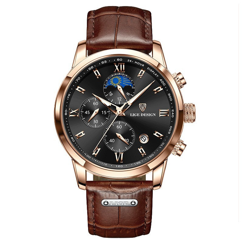 LIGE Chronograph Moonphase Men’s Watch