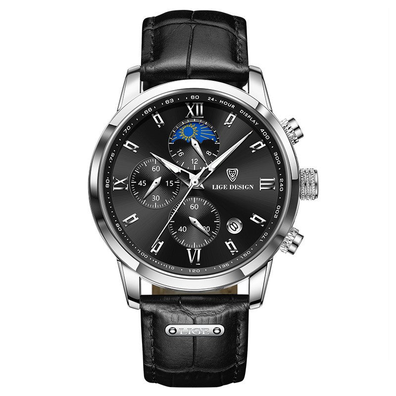 LIGE Chronograph Moonphase Men’s Watch
