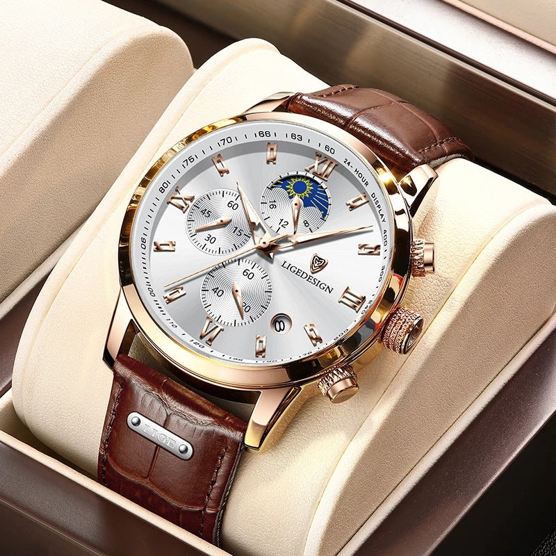 LIGE Chronograph Moonphase Men’s Watch