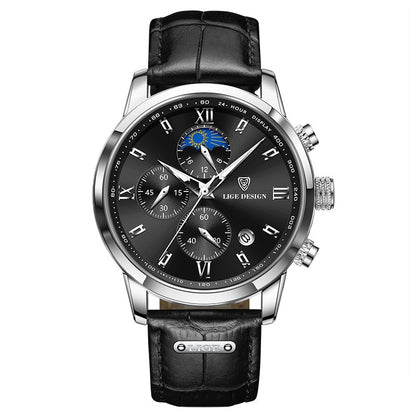 LIGE Chronograph Moonphase Men’s Watch